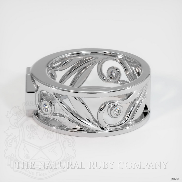Platinum 950 Accent Stones Ring Setting