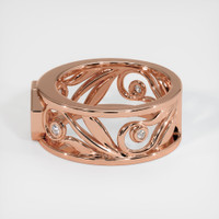 14K Rose Gold Accent Stones Ring Setting Image