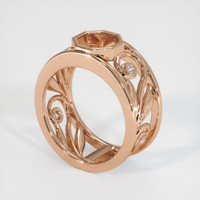 18K Rose Gold Accent Stones Ring Setting Video