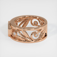 18K Rose Gold Accent Stones Ring Setting Image