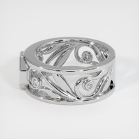 10K White Gold Accent Stones Ring Setting Image