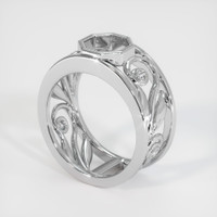 18K White Gold Accent Stones Ring Setting Video