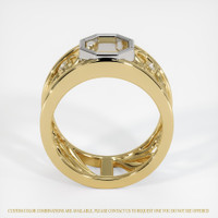 14K White & Yellow Accent Stones Ring Setting Image