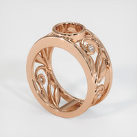 18K Rose Gold Accent Stones Ring Setting Video