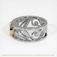 18K Yellow & White Accent Stones Ring Setting Image