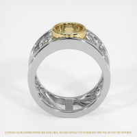 18K Yellow & White Accent Stones Ring Setting Image