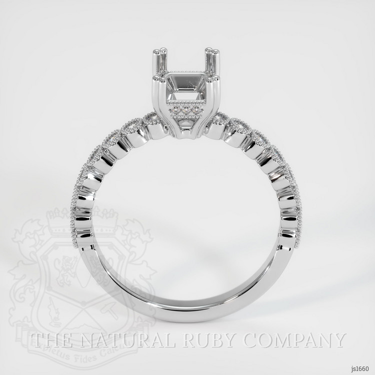 Platinum 950 Antique Style Ring Setting