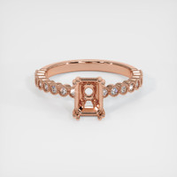 14K Rose Gold Antique Style Ring Setting Image