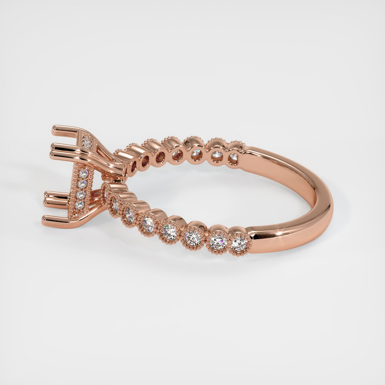 14K Rose Gold Antique Style Ring Setting
