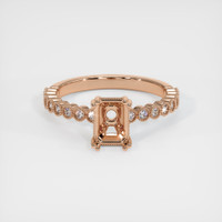 18K Rose Gold Antique Style Ring Setting Image