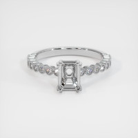 10K White Gold Antique Style Ring Setting Image