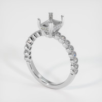 18K White Gold Antique Style Ring Setting Video