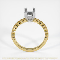 14K White & Yellow Antique Style Ring Setting Image