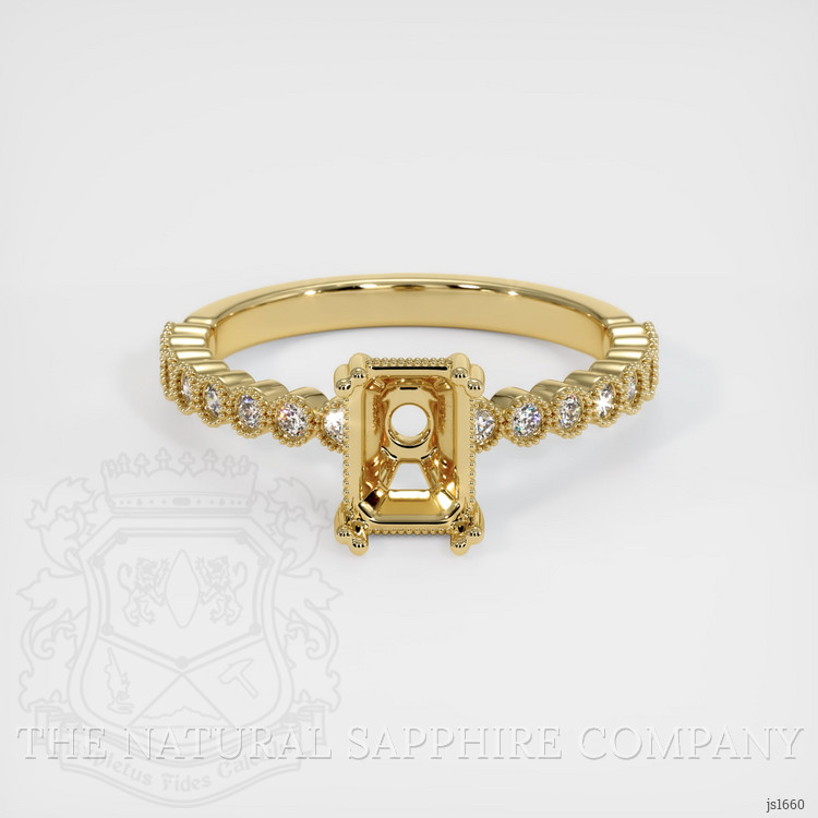 14K Yellow Gold Antique Style Ring Setting