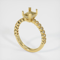 18K Yellow Gold Antique Style Ring Setting Video