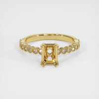 18K Yellow Gold Antique Style Ring Setting Image