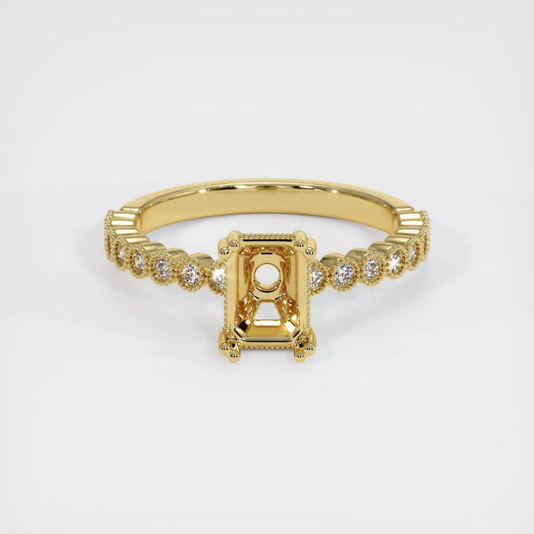 18K Yellow Gold Antique Style Ring Setting