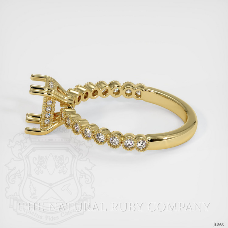 18K Yellow Gold Antique Style Ring Setting