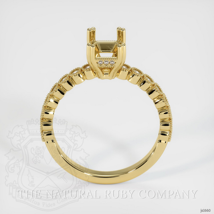 18K Yellow Gold Antique Style Ring Setting