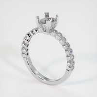 10K White Gold Antique Style Ring Setting Video