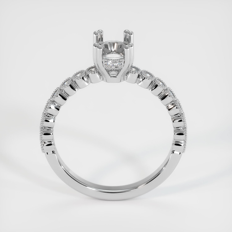 18K White Gold Antique Style Ring Setting