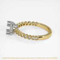 14K White & Yellow Antique Style Ring Setting Image