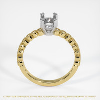 14K White & Yellow Antique Style Ring Setting Image