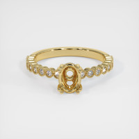 14K Yellow Gold Antique Style Ring Setting Image