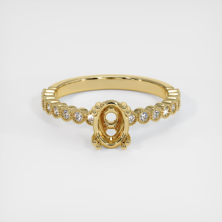 14K Yellow Gold Antique Style Ring Setting
