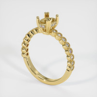18K Yellow Gold Antique Style Ring Setting Video
