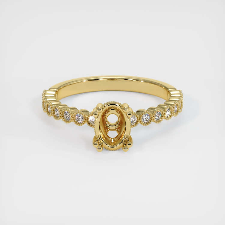 18K Yellow Gold Antique Style Ring Setting