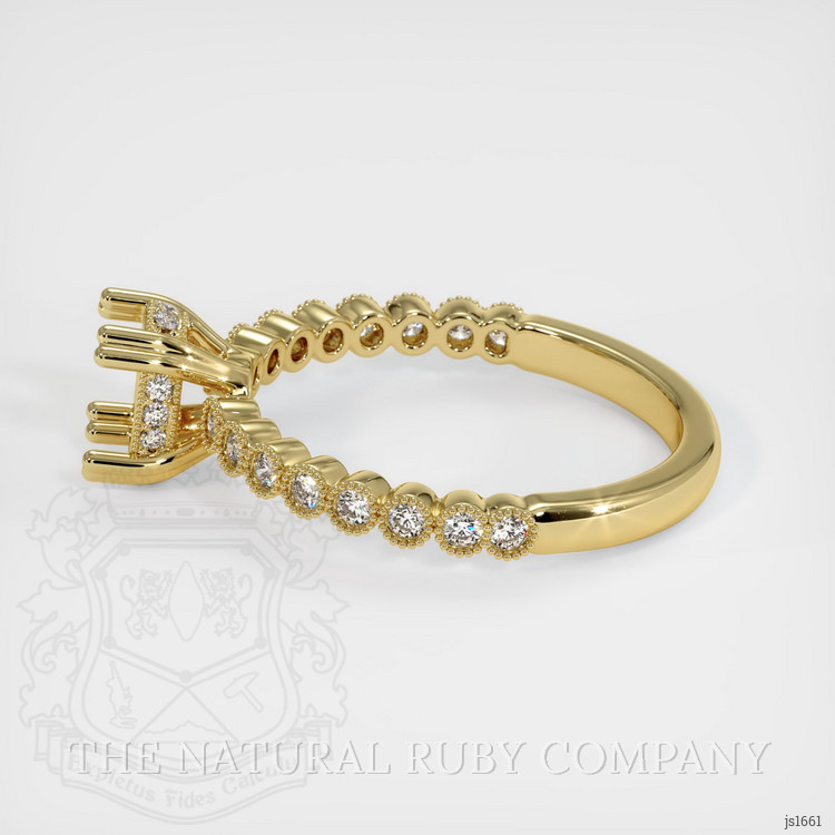 18K Yellow Gold Antique Style Ring Setting