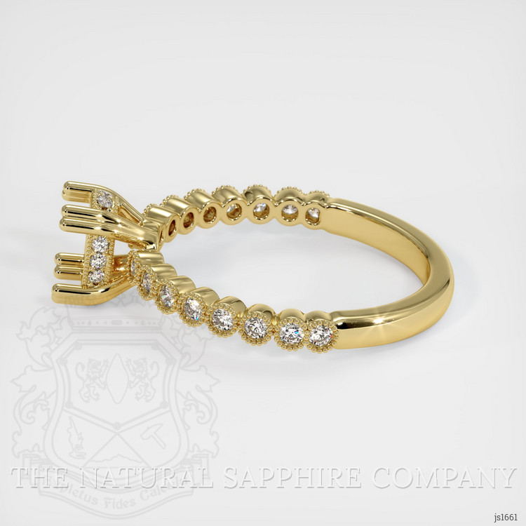 18K Yellow Gold Antique Style Ring Setting