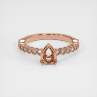 14K Rose Gold Antique Style Ring Setting Image