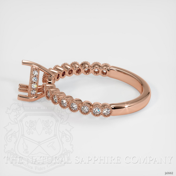 14K Rose Gold Antique Style Ring Setting