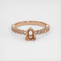 18K Rose Gold Antique Style Ring Setting Image