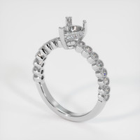 18K White Gold Antique Style Ring Setting Video