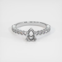18K White Gold Antique Style Ring Setting Image