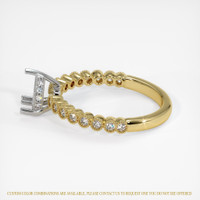 14K White & Yellow Antique Style Ring Setting Image