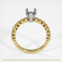 14K White & Yellow Antique Style Ring Setting Image