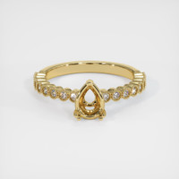 10K Yellow Gold Antique Style Ring Setting Image