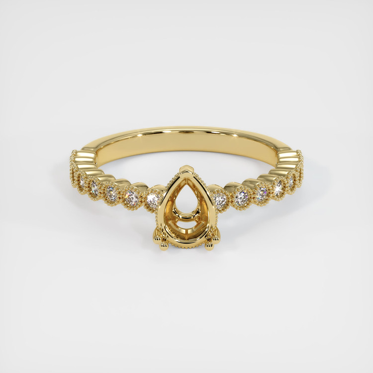 14K Yellow Gold Antique Style Ring Setting