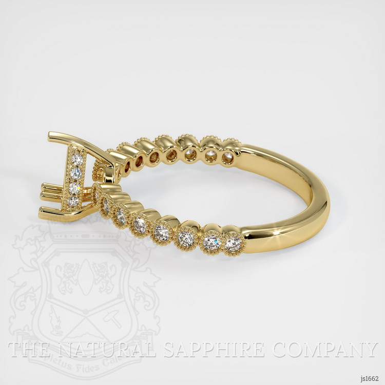 14K Yellow Gold Antique Style Ring Setting