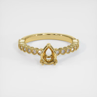18K Yellow Gold Antique Style Ring Setting Image