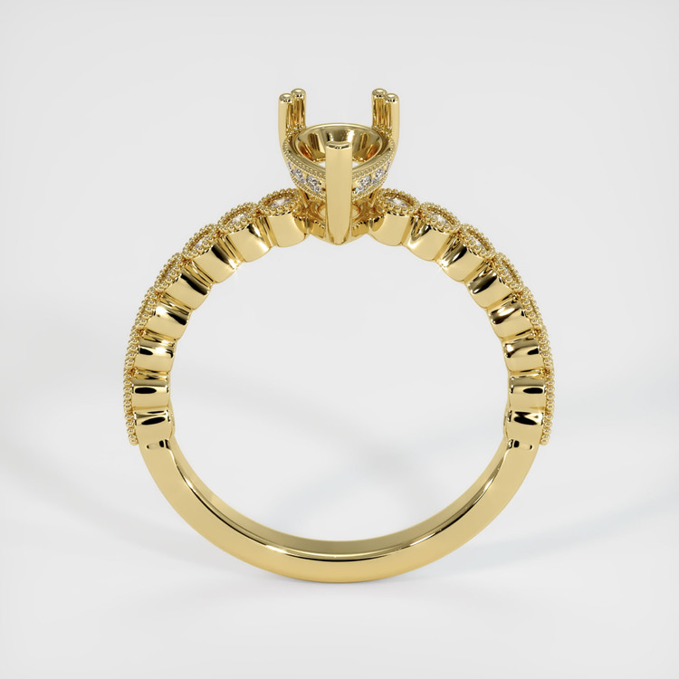 18K Yellow Gold Antique Style Ring Setting