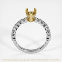 18K Yellow & White Antique Style Ring Setting Image