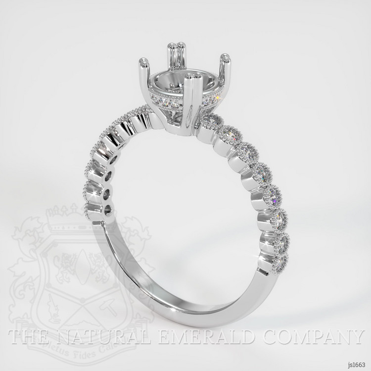 Platinum 950 Antique Style Ring Setting