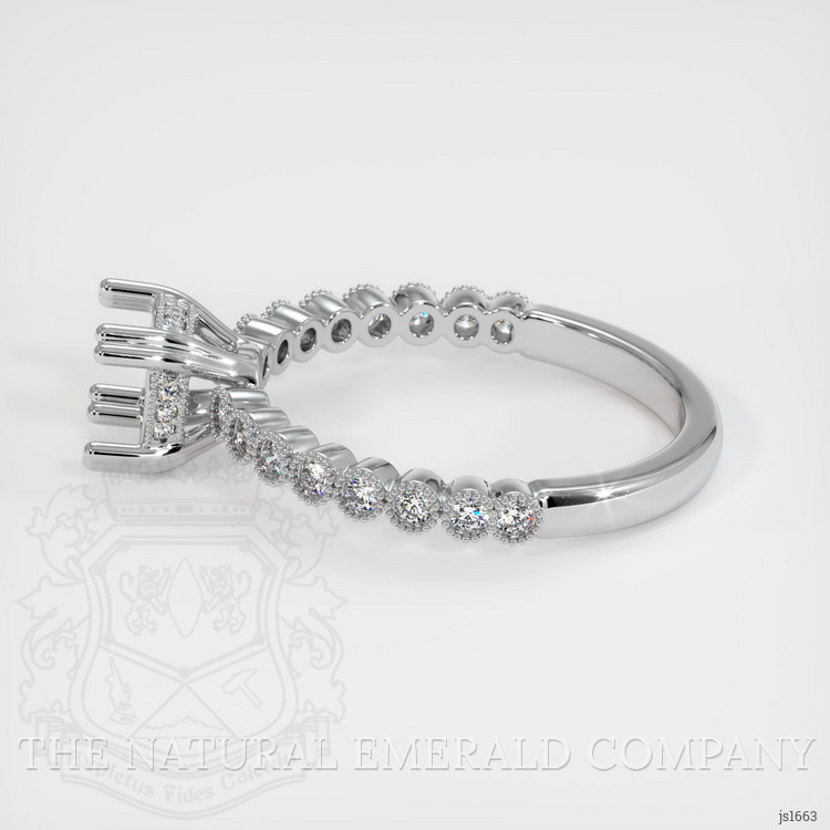 Platinum 950 Antique Style Ring Setting