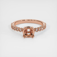14K Rose Gold Antique Style Ring Setting Image