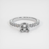 10K White Gold Antique Style Ring Setting Image